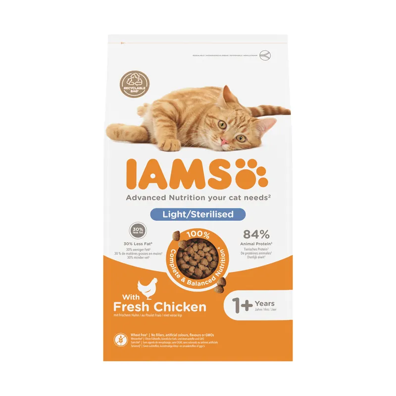 IAMS for Vitality Kat Adult Sterilised & Overweight Lage Kosten