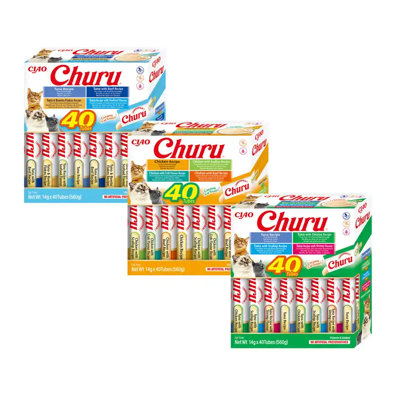 Inaba Churu Variety Box - 40 stuks Beperkt Aanbod