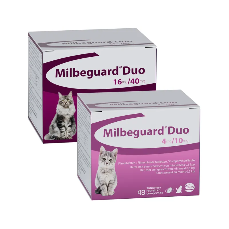 Seizoensaanbieding Milbeguard Duo Kat