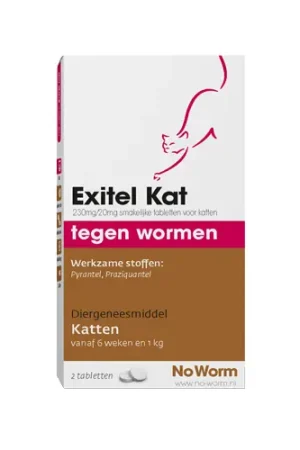 Beperkte Voorraad No Worm Exitel Kat
