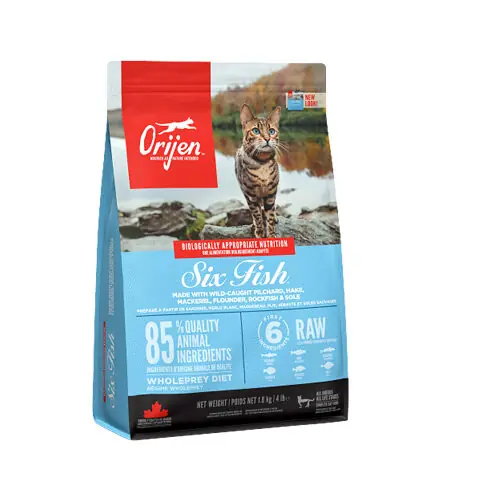 Bestseller Orijen Six Fish Cat Whole Prey