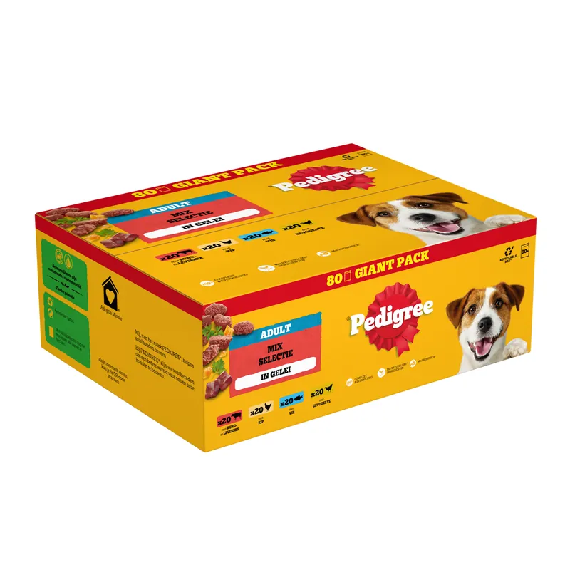 Seizoensaanbieding Pedigree Adult Selection in Gelei Maaltijdzakjes
