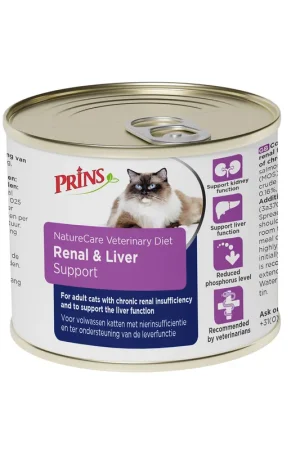 Fabrieksprijs Prins NatureCare Veterinary Diet Cat Renal & Liver Support