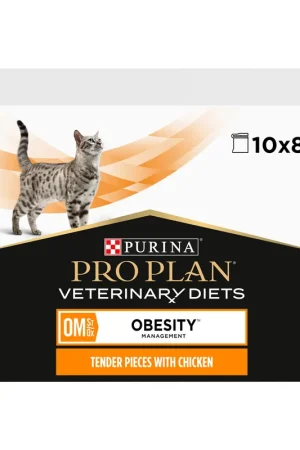 Purina Pro Plan Veterinary Diets OM Obesity Management - Kat - Pouch Kip Laatste Kans
