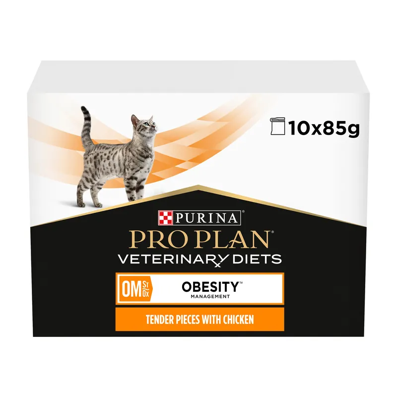 Purina Pro Plan Veterinary Diets OM Obesity Management - Kat - Pouch Kip Laatste Kans