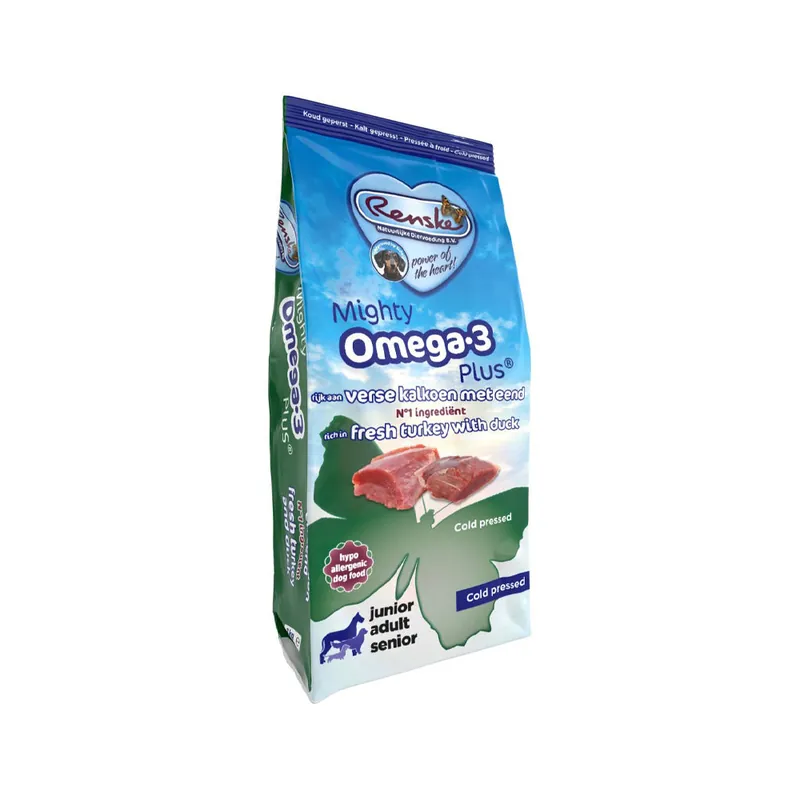 Renske Mighty Omega 3 Plus Cold Pressed - Verse Kalkoen met Eend Gratis Retour