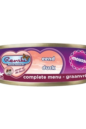 Fabrieksprijs Renske Mousse Natvoer - Kattenvoer - Eend