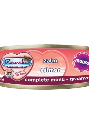 Renske Mousse Natvoer - Kattenvoer - Zalm Populair