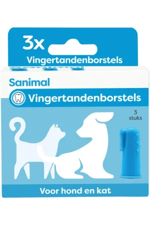 Weekendaanbieding Sanimal Vingertandenborstels