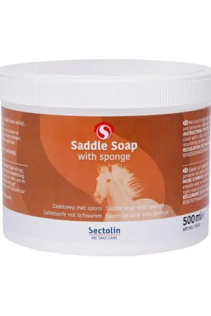 Sectolin Saddle Soap with sponge Direct Beschikbaar