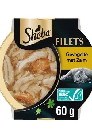 Alleen Vandaag Sheba Filets met Gevogelte en Zalm in Saus