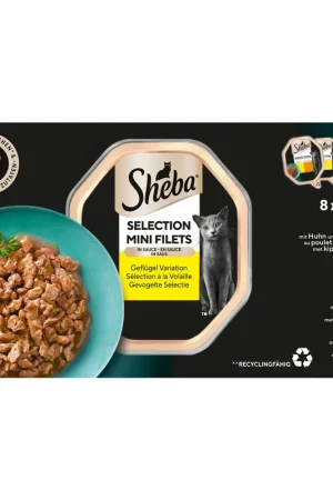 Korting Sheba Gevogelte Selectie Mini Filets in Saus