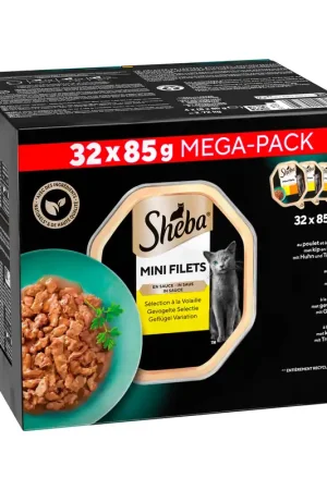 Sheba Mini Filets in saus - Gevogelte Selectie - Maaltijdkuipjes Veilige Betaling