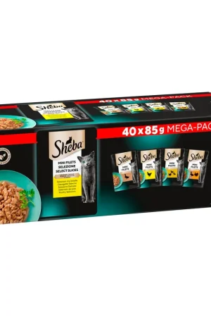 Premium Sheba Mini Filets in saus - Gevogelte Selectie - Maaltijdzakjes