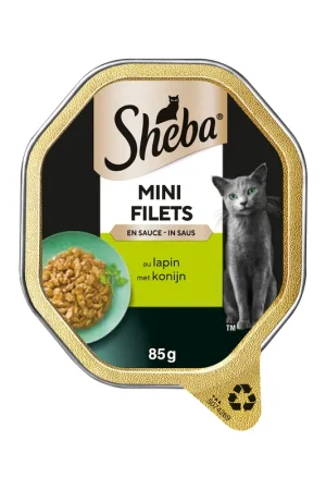 Bestel Nu Sheba Mini Filets in saus - Wild & Konijn