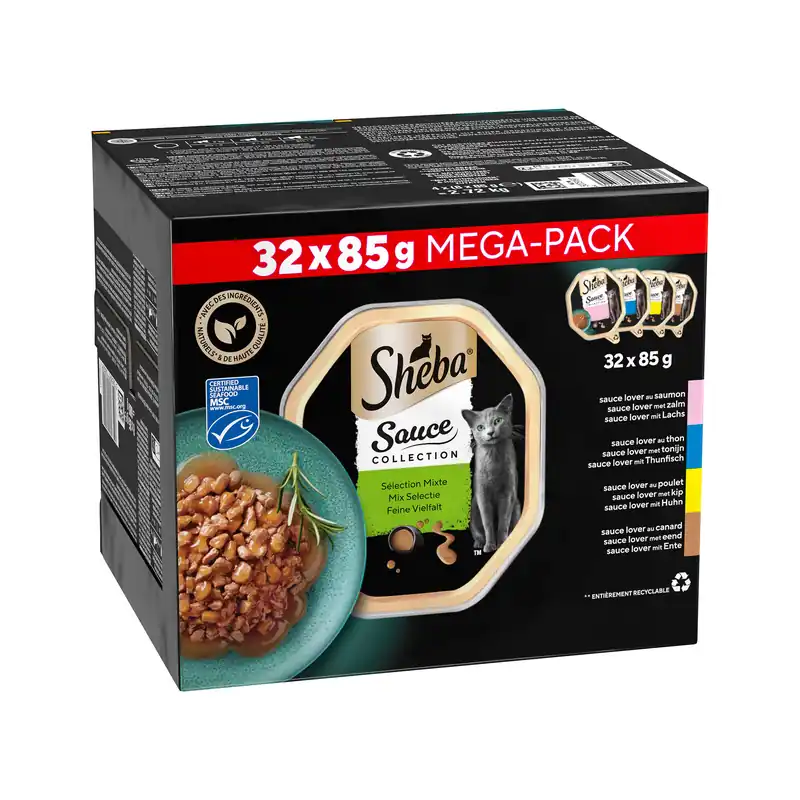 Sheba Sauce Collection - Mix Selectie - Mega Pack Fabrieksprijs
