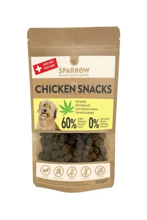 SPARROW Pet Kip Snacks met CBD Gecertificeerd