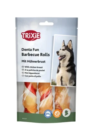 Trixie Denta Fun Barbecue Chicken Chewing Rolls Superprijs