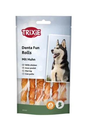 Trixie Denta Fun Chicken Chewing Rolls Op = Op