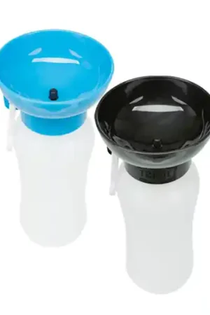 Op = Op Trixie Drinkfles met Waterbak - Kunststof