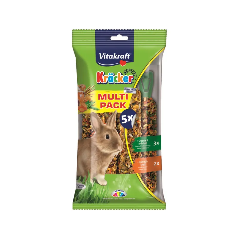 Aanbieding Vitakraft Konijn Kräcker Multi Pack