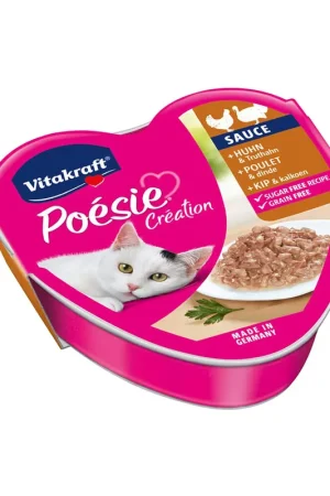 Korting Vitakraft Poésie Kip & Kalkoen in Saus
