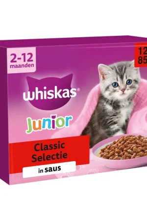Express Levering Whiskas Junior Natvoer - Classic