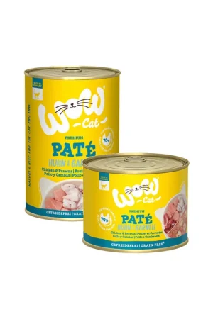 WOW Cat Wet Adult - Kip & Garnalen Bestseller