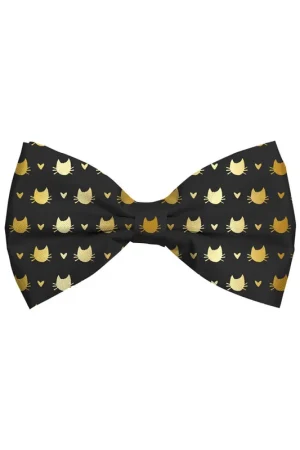 Xmas Bow Tie Black voor katten S Direct Beschikbaar