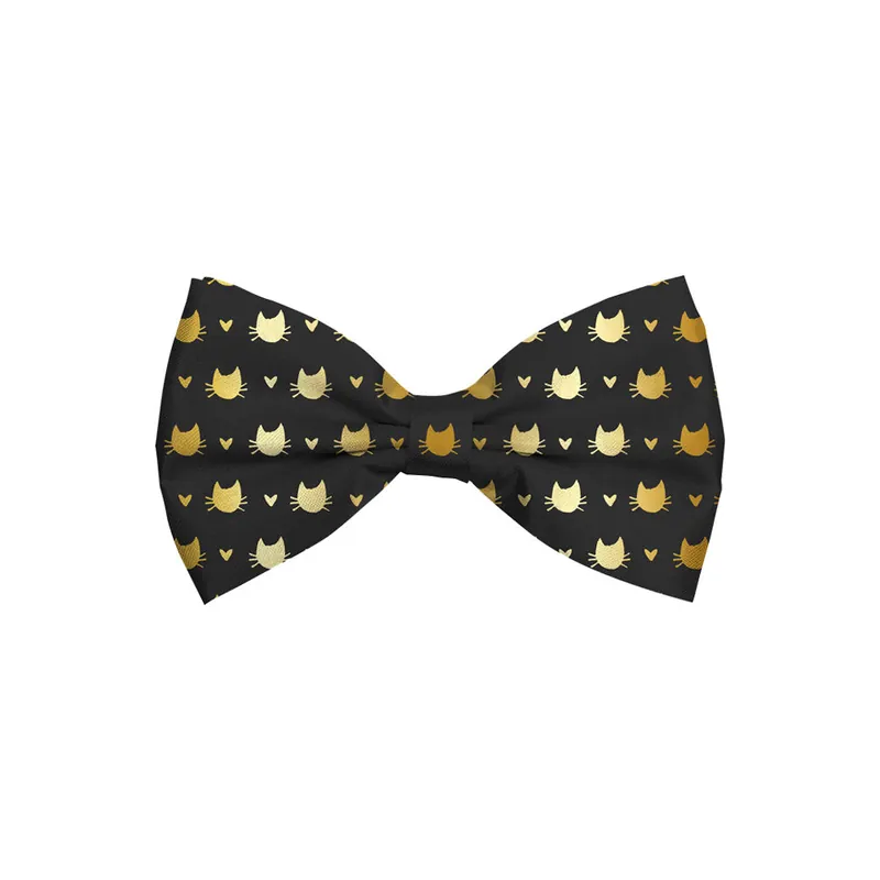 Xmas Bow Tie Black voor katten S Direct Beschikbaar