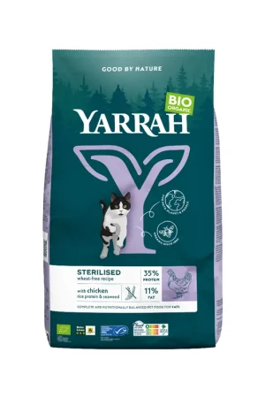 Dagaanbieding Yarrah - Droogvoer Gesteriliseerde Kat Tarwevrij Bio