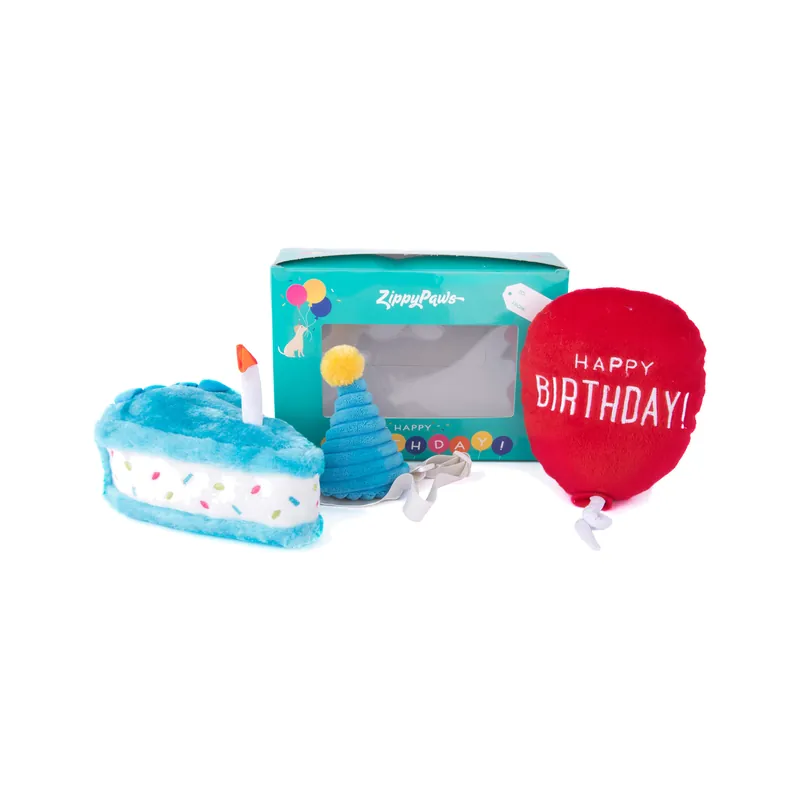 ZippyPaws Pup Birthday Box Blue Dagaanbieding