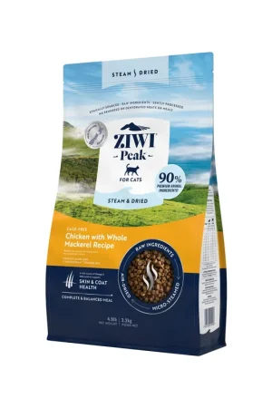 Gereduceerde Prijs Ziwi Steam & Dried kattenvoeding - Kip