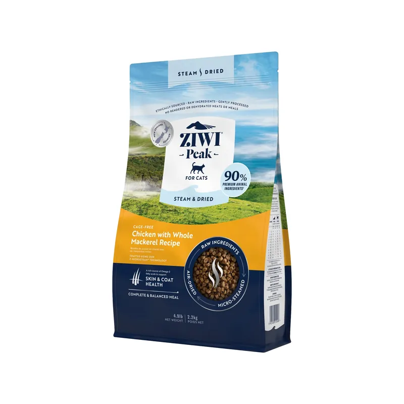 Gereduceerde Prijs Ziwi Steam & Dried kattenvoeding - Kip
