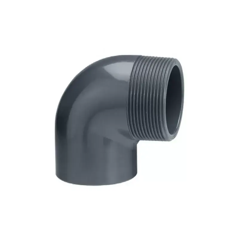 PVC Knie 32mm x 1 1/4" Buitendraad 90gr Op = Op
