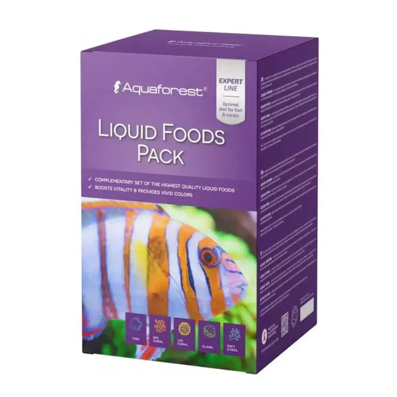 Direct Beschikbaar Aquaforest Liquid Foods Pack 4x250 ml
