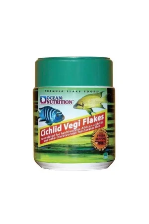 Voordeelprijs Ocean nutrition cichlid vegi flake 71g