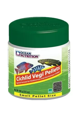 Ocean nutrition cichlid vegi pellets small 100g Alleen Vandaag