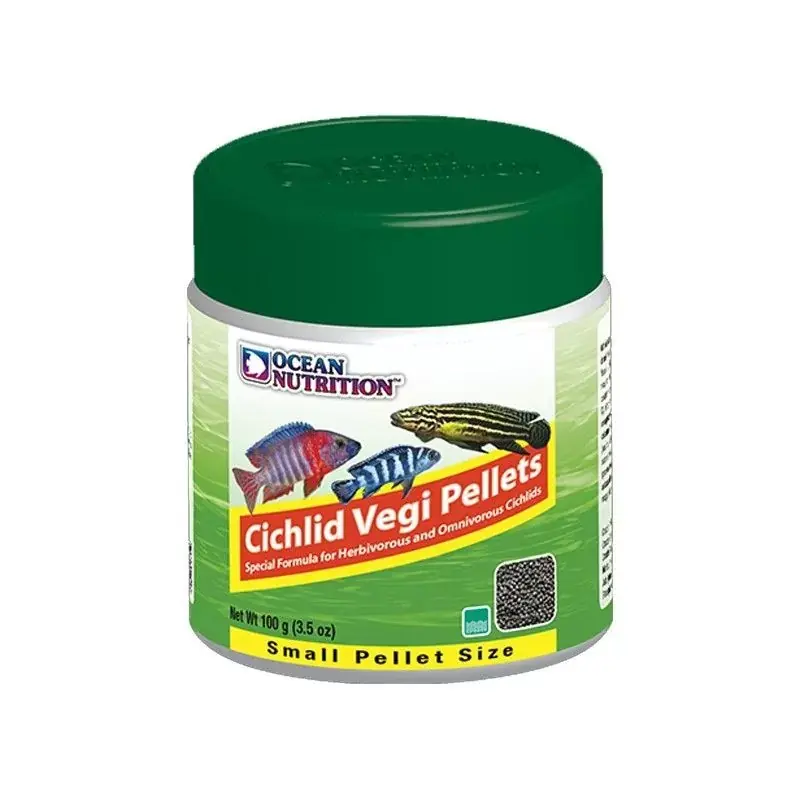 Ocean nutrition cichlid vegi pellets small 100g Alleen Vandaag