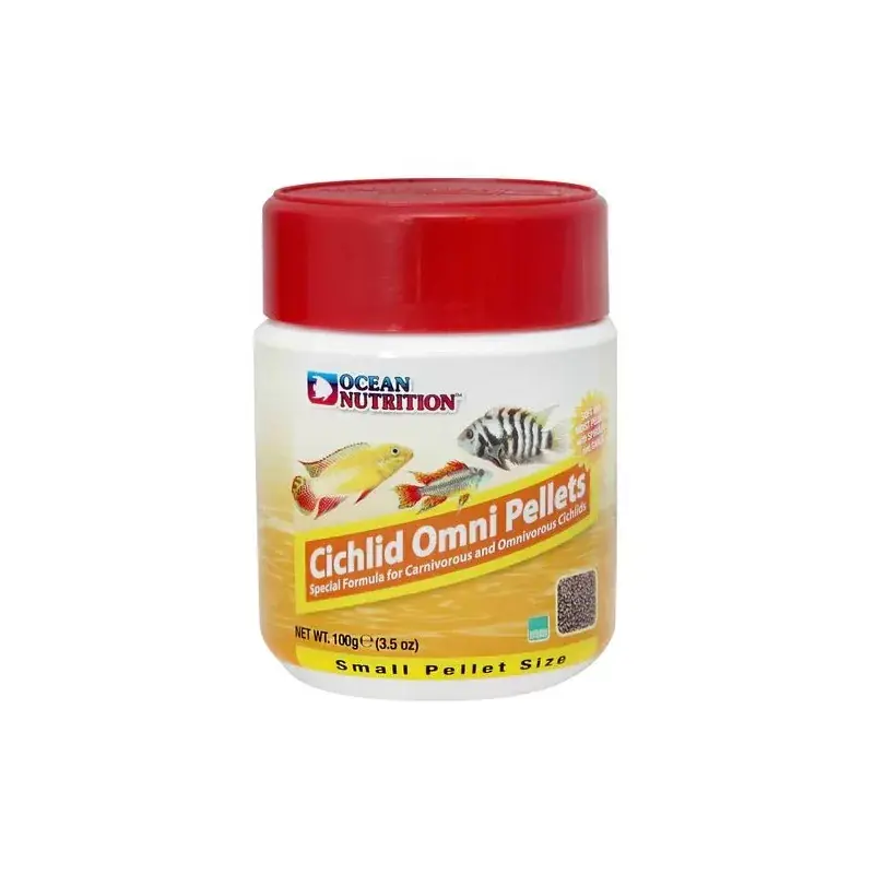 Beperkte Voorraad Ocean nutrition cichlid omni pellets small 100g