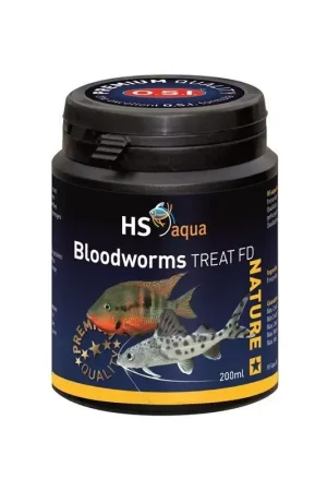 Direct Verzonden HS aqua Nature Treat Blood Worms FD 200 ML