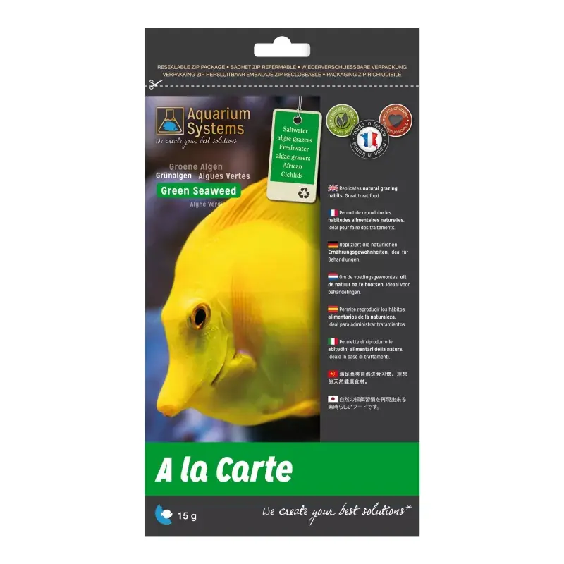 Lage Kosten AS Fish Food a La Carte Green Seaweed 15gr