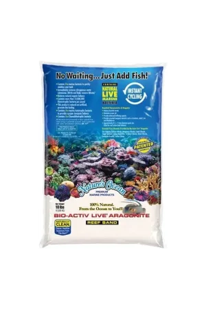 Meest Verkocht Nature‘s Ocean BioActiv Live Sand White 9.07kg 0.1 - 0.5mm