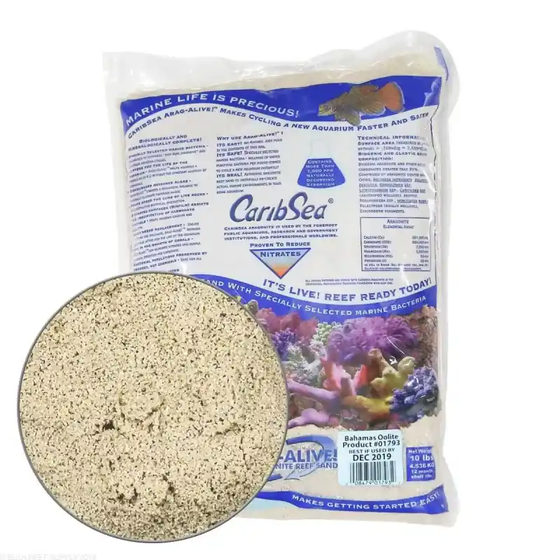 Caribsea Bahama Oolite 9.07 kg 0.1mm Direct Verzonden