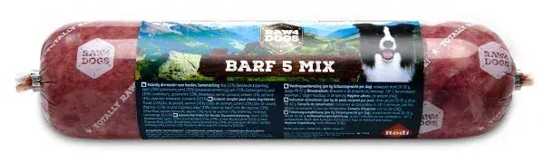 Beperkt Aanbod Raw4Dogs Barf 5-mix 450 Gram