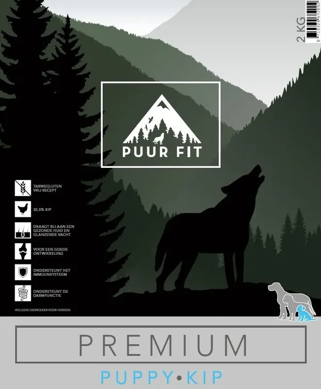Uitverkoop Puur Fit Premium Puppy Kip Klein 4 kilo