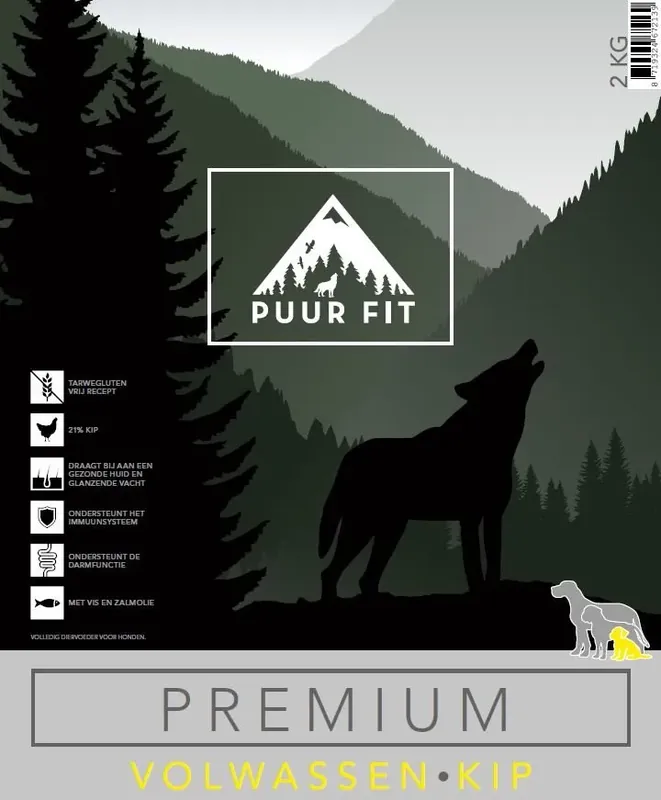 Aanbieding Puur Fit Premium Volwassen Klein Kip 12 kilo