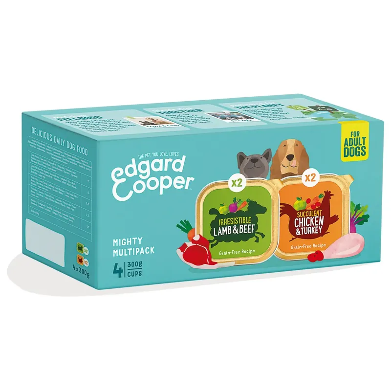 Voordeelprijs Edgard & Cooper Adult Multipack Dog 4x300 gr