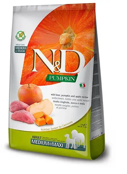 Shop Nu N&D Pumpkin Wild Boar Adult Medium/Maxi 12 kg