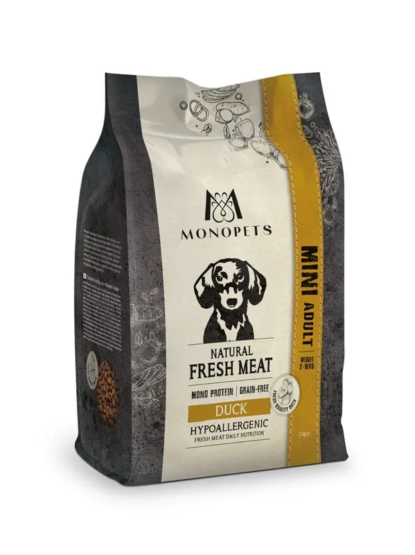 Actieprijs Monopets Fresh Meat Adult Mini Duck 2 kg
